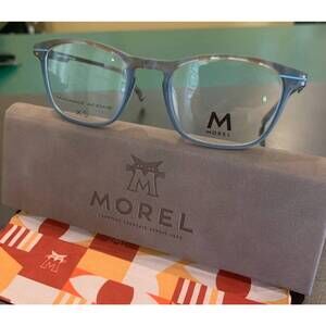 NEW MOREL unisex 4819140 square eyeglasses in blue tortoise